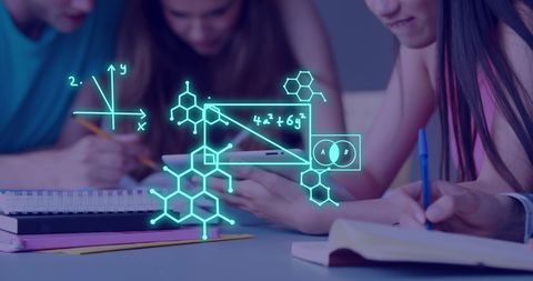 Students Collaborating Using Digital Scientific Technology