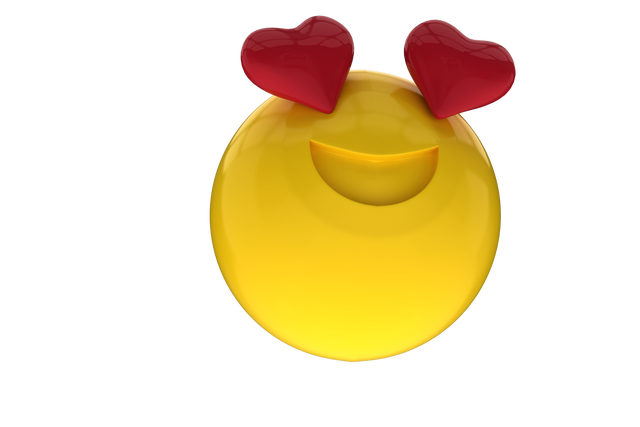 3D Transparent Emoji With Heart Eyes Expression - Download Free Stock Videos Pikwizard.com