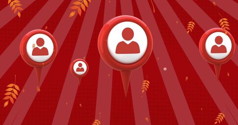 Abstract Social Media and Communication Concept Background