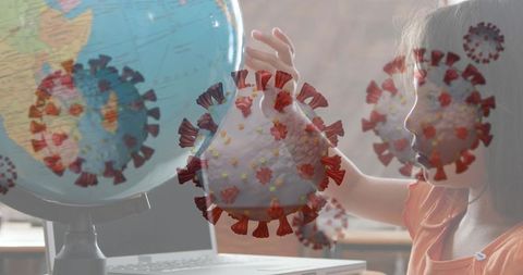 Child Learning Pandemic Influence Using Globe Representation