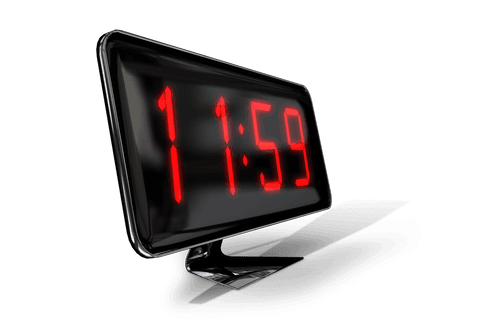 transparent digital clock illustration with red numbers - Download Free Stock Videos Pikwizard.com