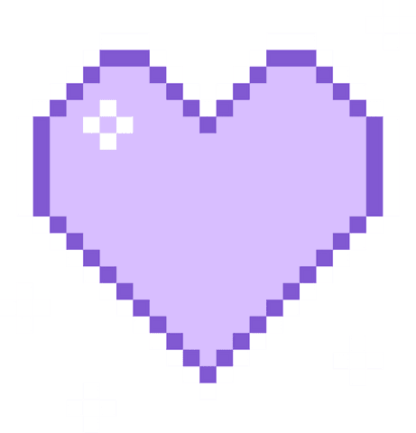 Purple Pixel Heart Glowing with Retro Vibe on Transparent Background - Download Free Stock Videos Pikwizard.com