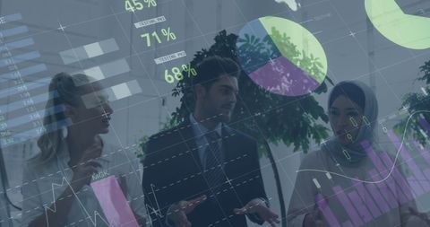 Business Team Analyzing Digital Data and Statistics - Download Free Stock Images Pikwizard.com