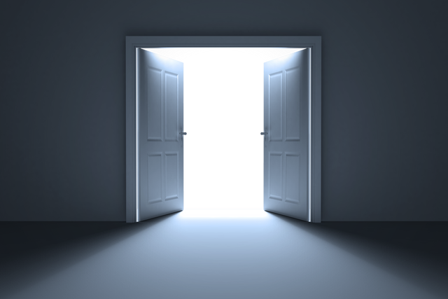 Open Door Letting Light In On Transparent Background Vector Illustration - Download Free Stock Videos Pikwizard.com