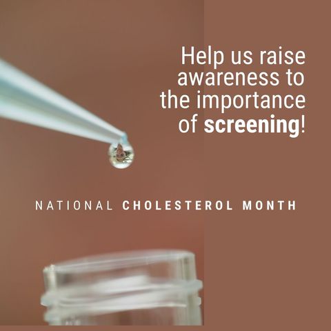 national cholesterol month awareness with pipette and beaker - Download Free Stock Templates Pikwizard.com