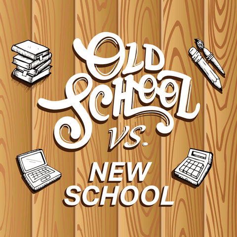 transparent old school vs new school education concept - Download Free Stock Videos Pikwizard.com