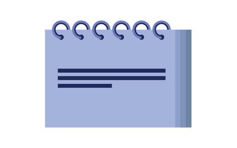 purple notebook illustration on transparent background - Download Free Stock Videos Pikwizard.com