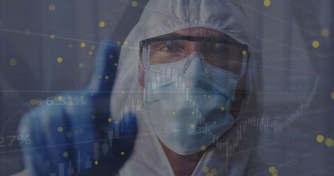 Doctor Analyzing Digital Data with Technology Interface Concept