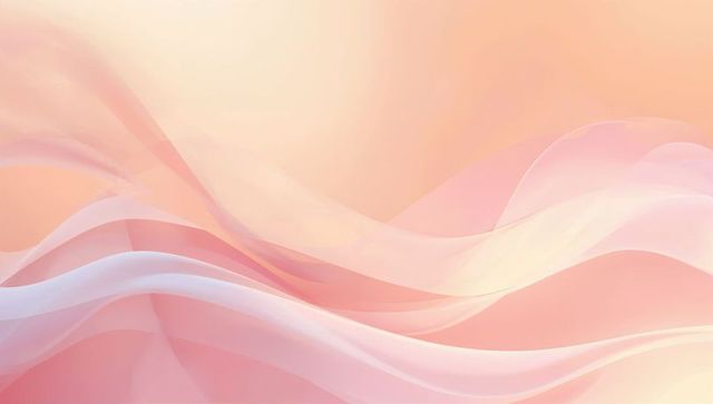 Pastel flowing ribbons abstract background with ethereal translucent waves and gradients