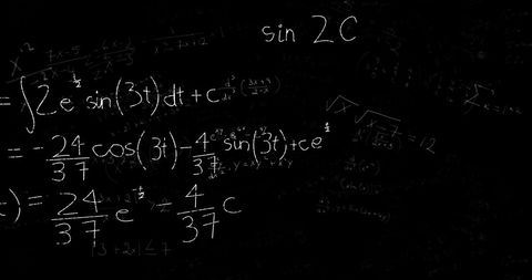Mathematical Formulas on Black Background - Download Free Stock Images Pikwizard.com