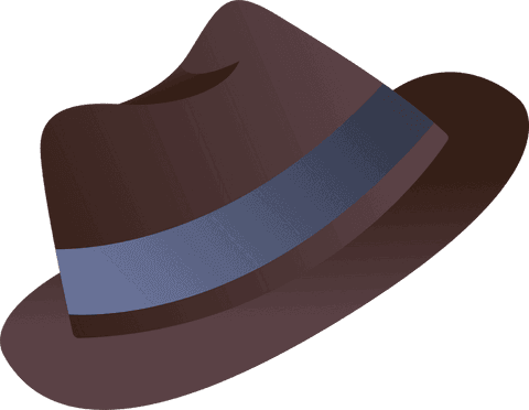Stylish Brown Fedora with Blue Band on Transparent Background - Download Free Stock Videos Pikwizard.com