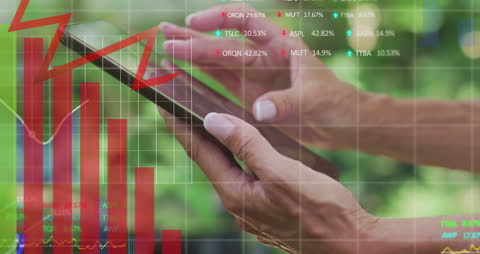 Data Processing Concept with Smartphone and Graphs