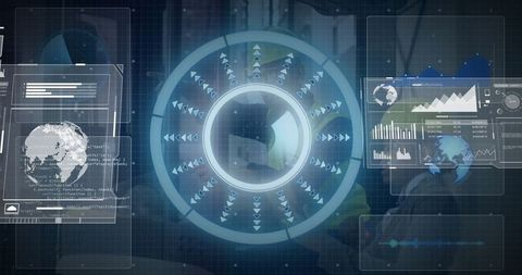 innovative technology with data visualization and collaboration in lab - Download Free Stock Images Pikwizard.com