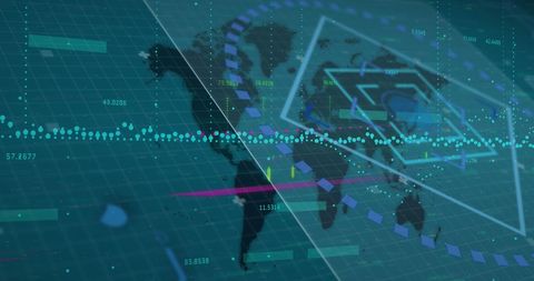 Global Data Processing and Digital Interface Conceptual Design - Download Free Stock Images Pikwizard.com
