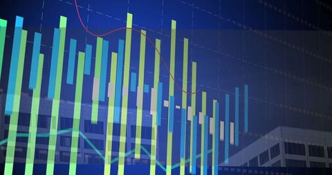 Data Analytics and Technology Dashboard with Trend Graphs