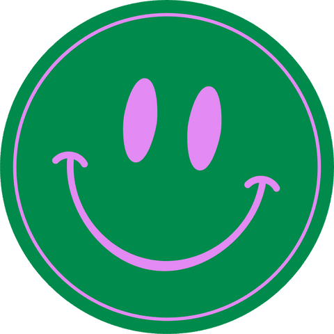 Minimalist Smiley Face in Transparent Background