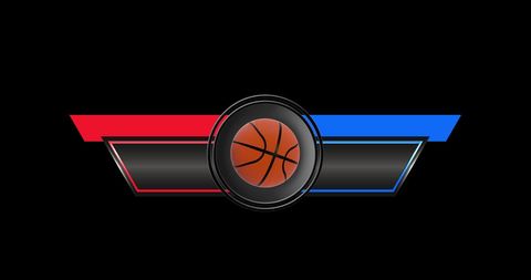 Retro Sports Banner with Basketball and Bold Colors - Download Free Stock Images Pikwizard.com