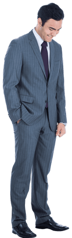 Happy Biracial Businessman Standing Transparent PNG