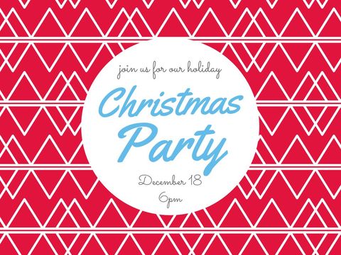 festive geometric christmas party invitation template - Download Free Stock Templates Pikwizard.com