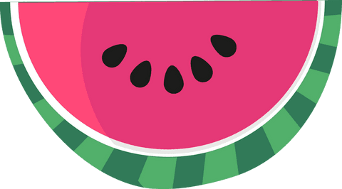 minimalistic transparent flat design watermelon slice - Download Free Stock Videos Pikwizard.com