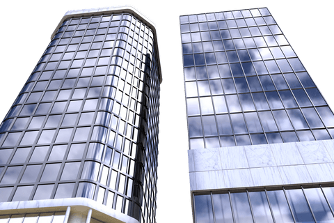two modern skyscrapers on transparent background - Download Free Stock Videos Pikwizard.com