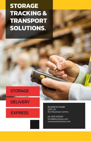 Logistics Solutions with Inventory Tracking in Warehouse Environment - Download Free Stock Templates Pikwizard.com