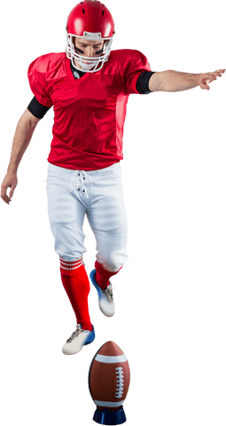 American Football Player Kicking Ball Transparent Background - Download Free Stock Videos Pikwizard.com