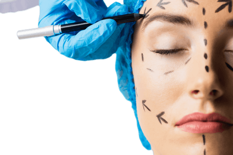 transparent concept of future beauty cosmetic surgery markings - Download Free Stock Videos Pikwizard.com