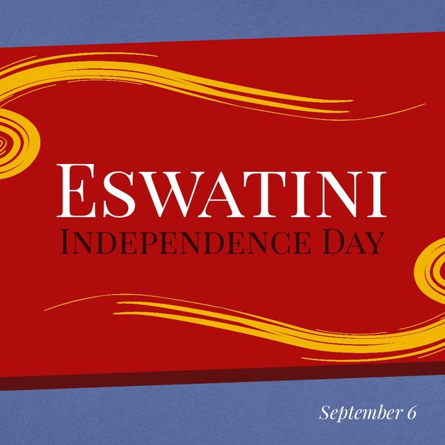 Ideal for promoting celebrations, events, and informational content related to Eswatini Independence Day on September 6. Could be used in educational contexts, social media announcements, or holiday campaigns.