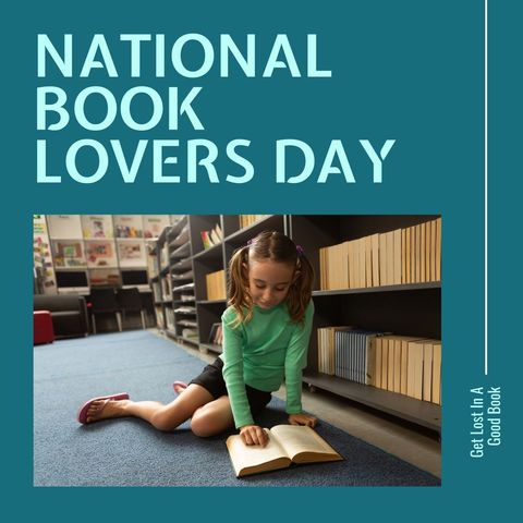 Child Reading Quietly in Library for National Book Lovers Day - Download Free Stock Templates Pikwizard.com