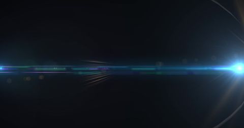 Abstract Glowing Blue and Yellow Lens Flare on Black Background - Download Free Stock Images Pikwizard.com
