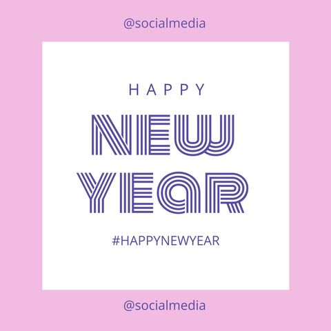Elegant Happy New Year Greetings in Modern Typography Style - Download Free Stock Templates Pikwizard.com