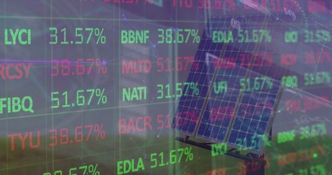 Digital Analysis of Solar Energy Sector Markets - Download Free Stock Images Pikwizard.com