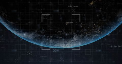 Globe with Digital Data Overlay Reflecting Global Connections - Download Free Stock Images Pikwizard.com