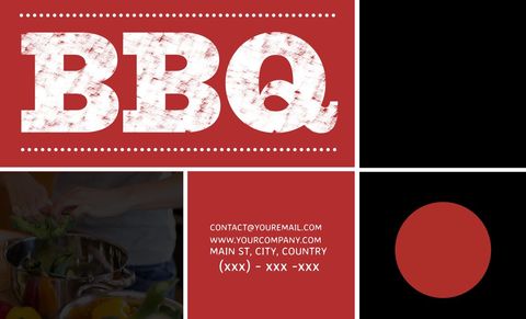 Bold BBQ Promotional Event Flyer with Contact Information - Download Free Stock Templates Pikwizard.com