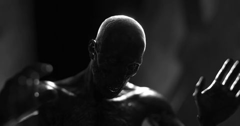 Terrifying Monster in Dark Tunnel