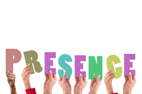 Transparent Colorful Letters Spelling Presence Held by Hands - Download Free Stock Videos Pikwizard.com