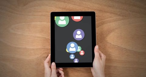 Social Media Concepts Displayed on Digital Tablet - Download Free Stock Images Pikwizard.com