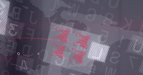 Displaying global telemetry dashboard showing hud data panels with red route markers