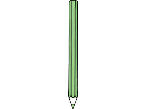 green pencil illustration on transparent background for creativity art design - Download Free Stock Videos Pikwizard.com