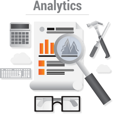 transparent analytics and business symbols illustration - Download Free Stock Videos Pikwizard.com