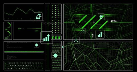 Futuristic Interface with Data Visualizations and Digital Elements - Download Free Stock Images Pikwizard.com