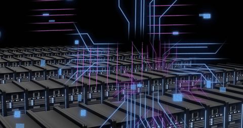 Futuristic Data Processing and Circuit Design - Download Free Stock Images Pikwizard.com