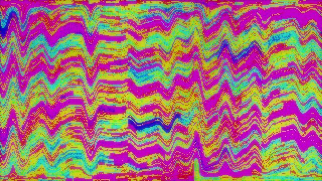 This abstract pattern features a wavy zigzag design with vibrant neon colors like pink, yellow, and turquoise. Ideal for backgrounds, digital art projects, or retro-themed designs. It evokes a psychedelic and energetic feel, suitable for textiles, wallpapers, or social media graphics.