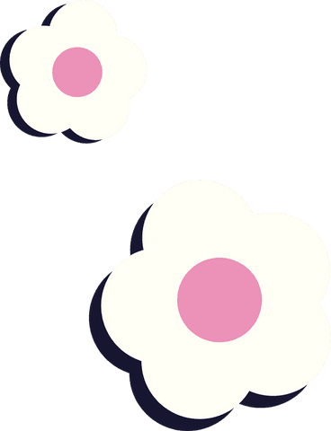 Transparent Floral Icons with Floating White Petals and Pink Centers - Download Free Stock Videos Pikwizard.com