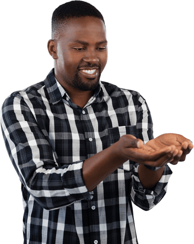 Young Man Cupping Hands, Present Moment Concept, Transparent Background - Download Free Stock Videos Pikwizard.com