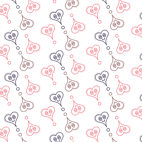 Heart Motifs Pattern Seamless on Transparent Background Illustrator - Download Free Stock Videos Pikwizard.com