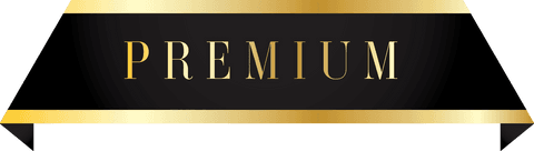 Premium Text on Black Transparent Banner