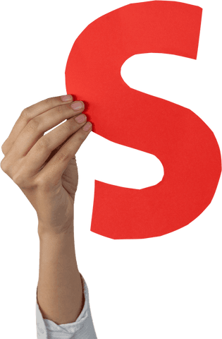 woman's hand holding red letter s in transparency - Download Free Stock Videos Pikwizard.com
