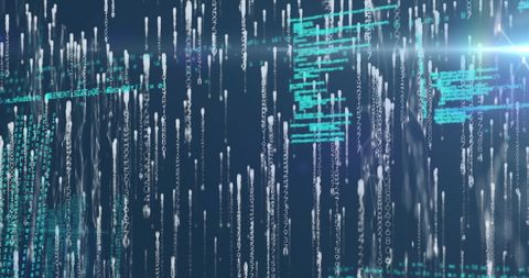 Digital Data Streams Flowing in Virtual Space - Download Free Stock Images Pikwizard.com
